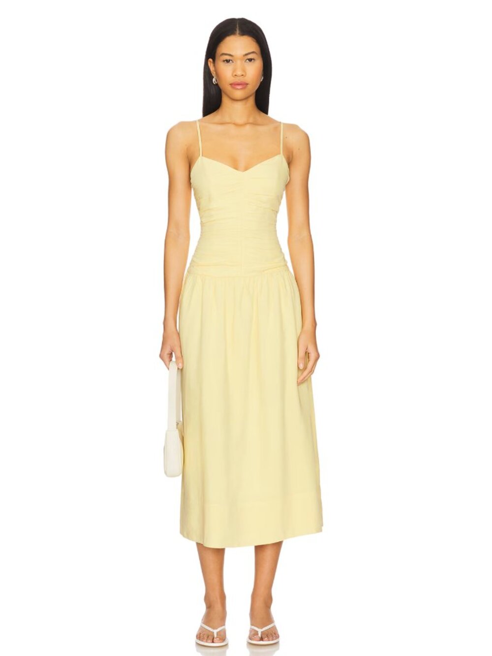 MINKPINK Pale Yellow Midi Sundress